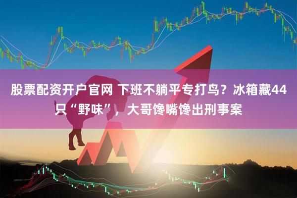 股票配资开户官网 下班不躺平专打鸟？冰箱藏44只“野味”，大哥馋嘴馋出刑事案