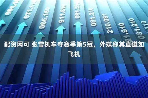 配资网可 张雪机车夺赛季第5冠，外媒称其直道如飞机